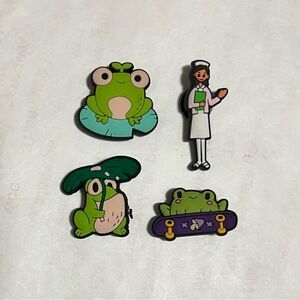 Funny Frogs and Nurse Shoe Charms